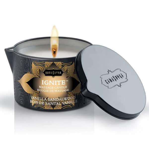 Kama Sutra Ignite Massage Candle — Vanilla Sandalwood